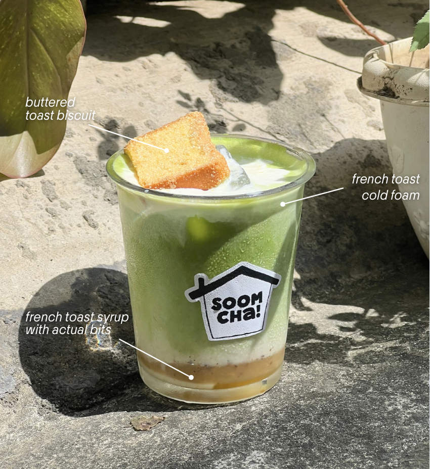French Toast Matcha Latte
