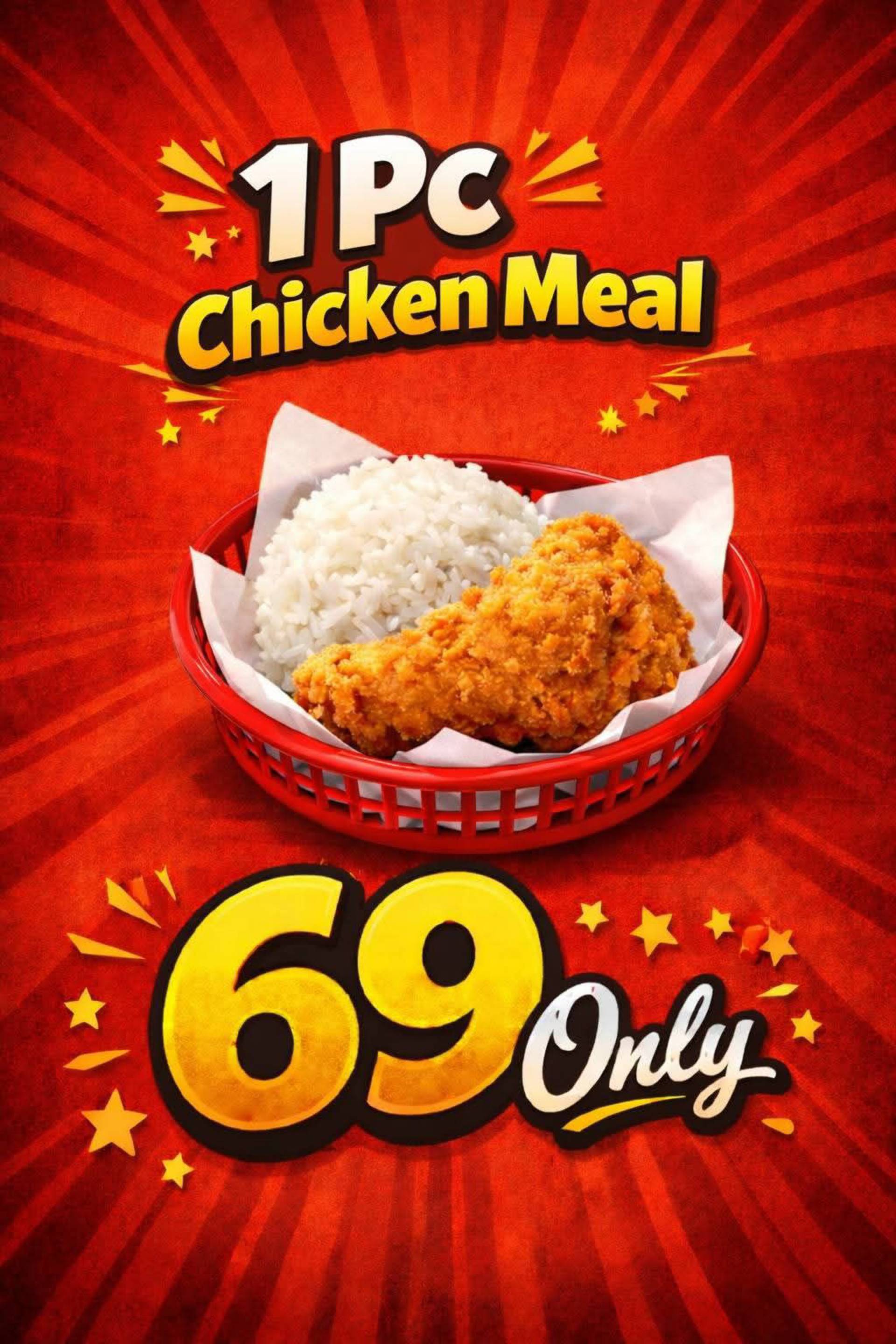 Fried Chicken, Rice, Gravy