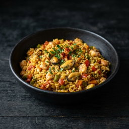 Паэлья с морепродуктами