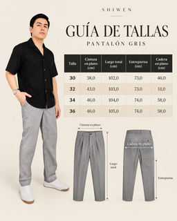 Pantalon Toscana Gris