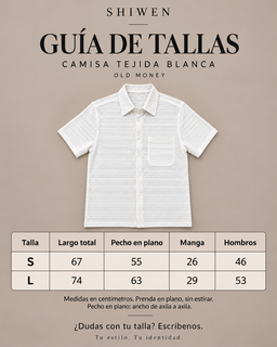 Camiseta Blanca Tejida