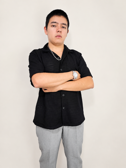 Camiseta Negra Tejida