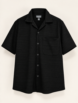 Camiseta Negra Tejida
