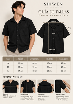Camiseta Negra Tejida