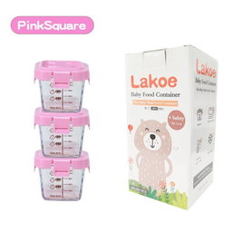 3pcs Baby Glass Jar with Age Measurement