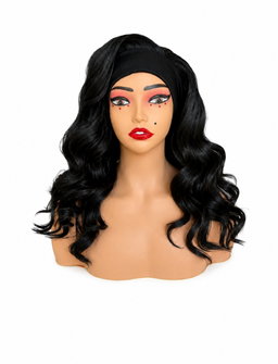 16" Curly Blended Headband Unit
