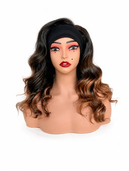 16" Curly Blended Headband Unit