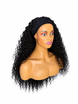 30" Curly Blended Headband Unit