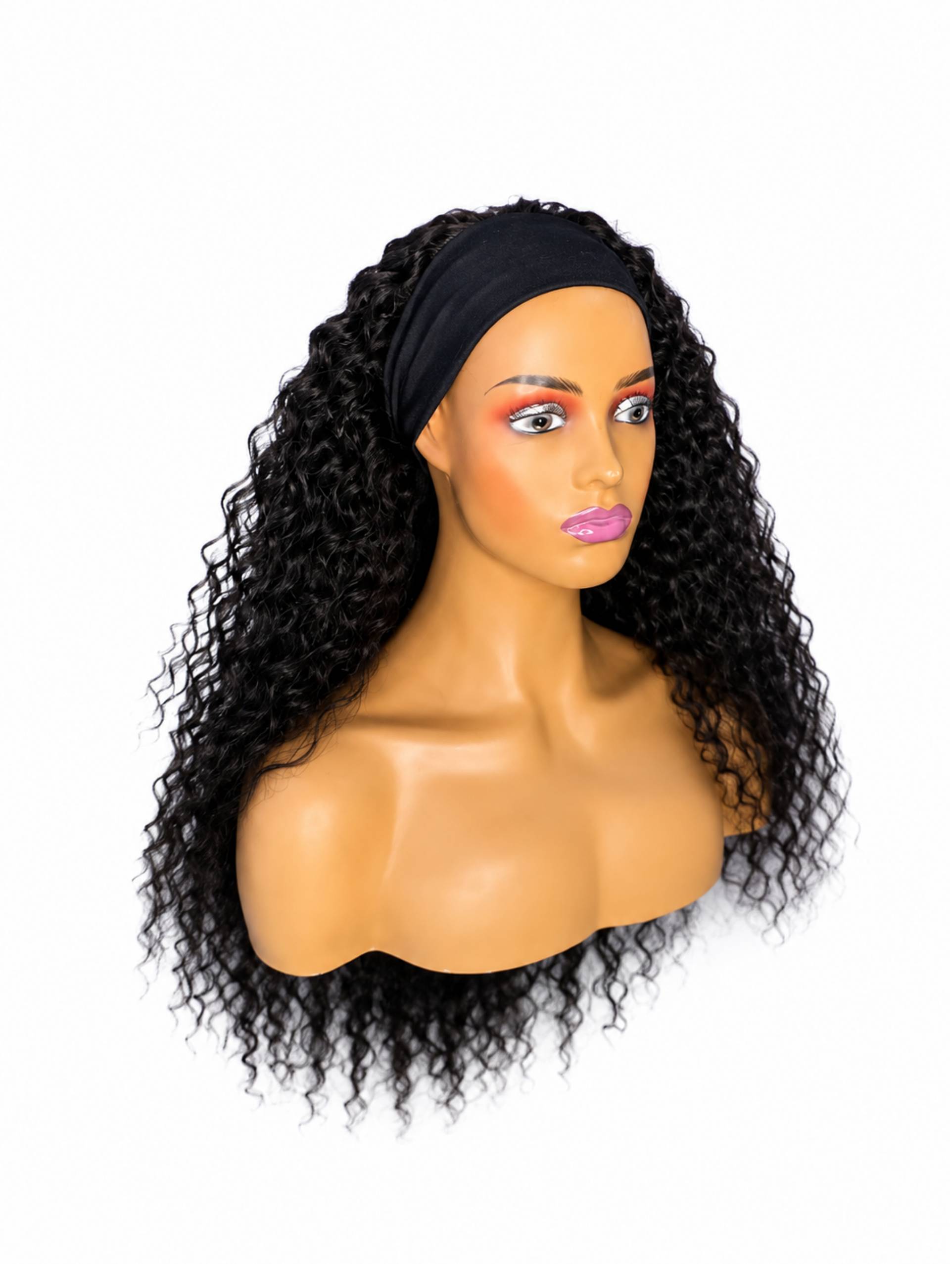 30" Curly Blended Headband Unit