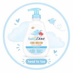 400ml Blue Baby Dove Head to Toe