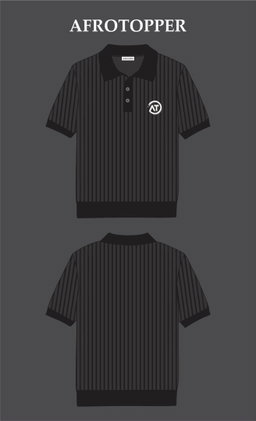 Afrotopper Striped polo shirt