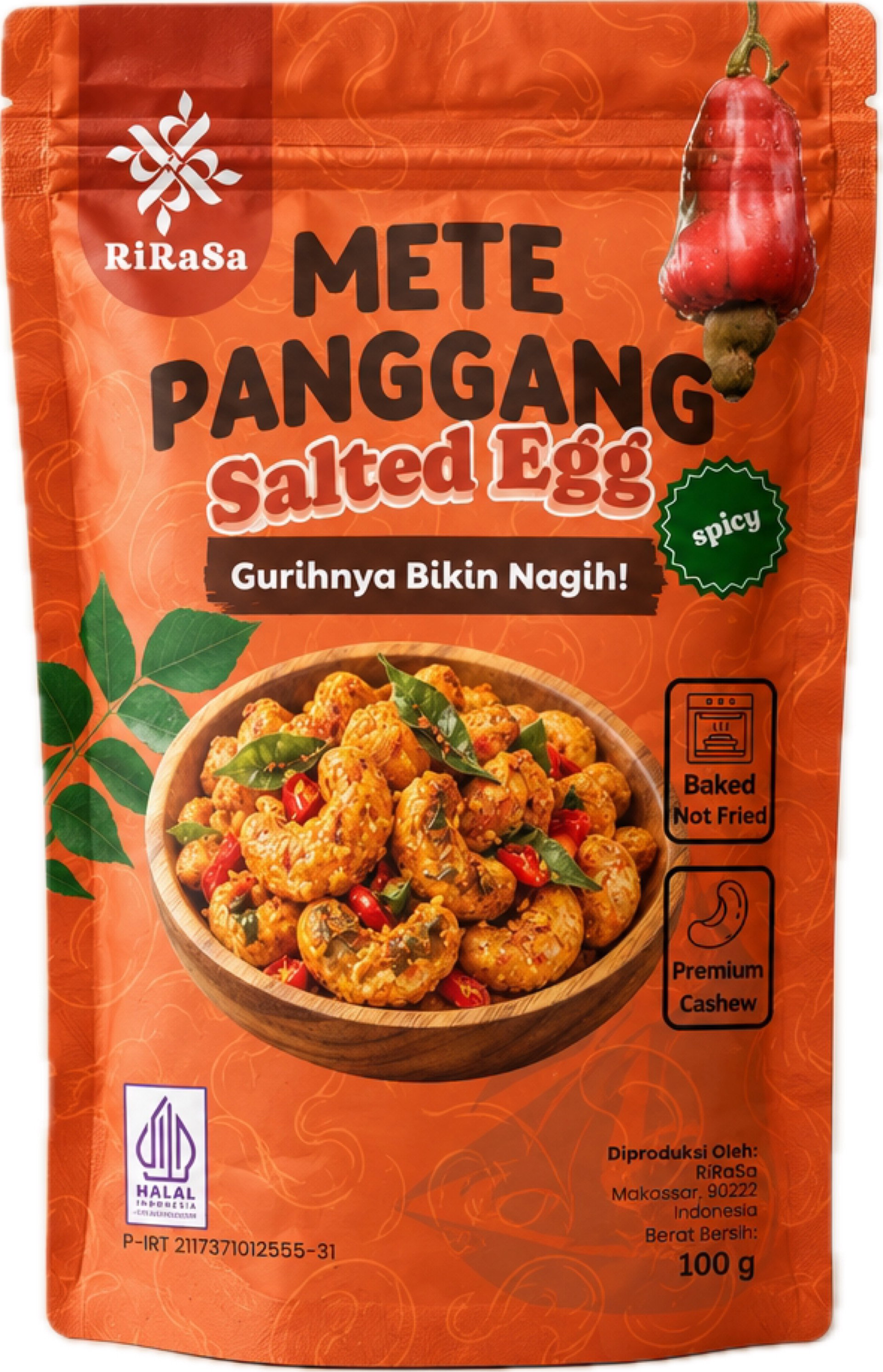 Mete Panggang Salted Egg Spicy