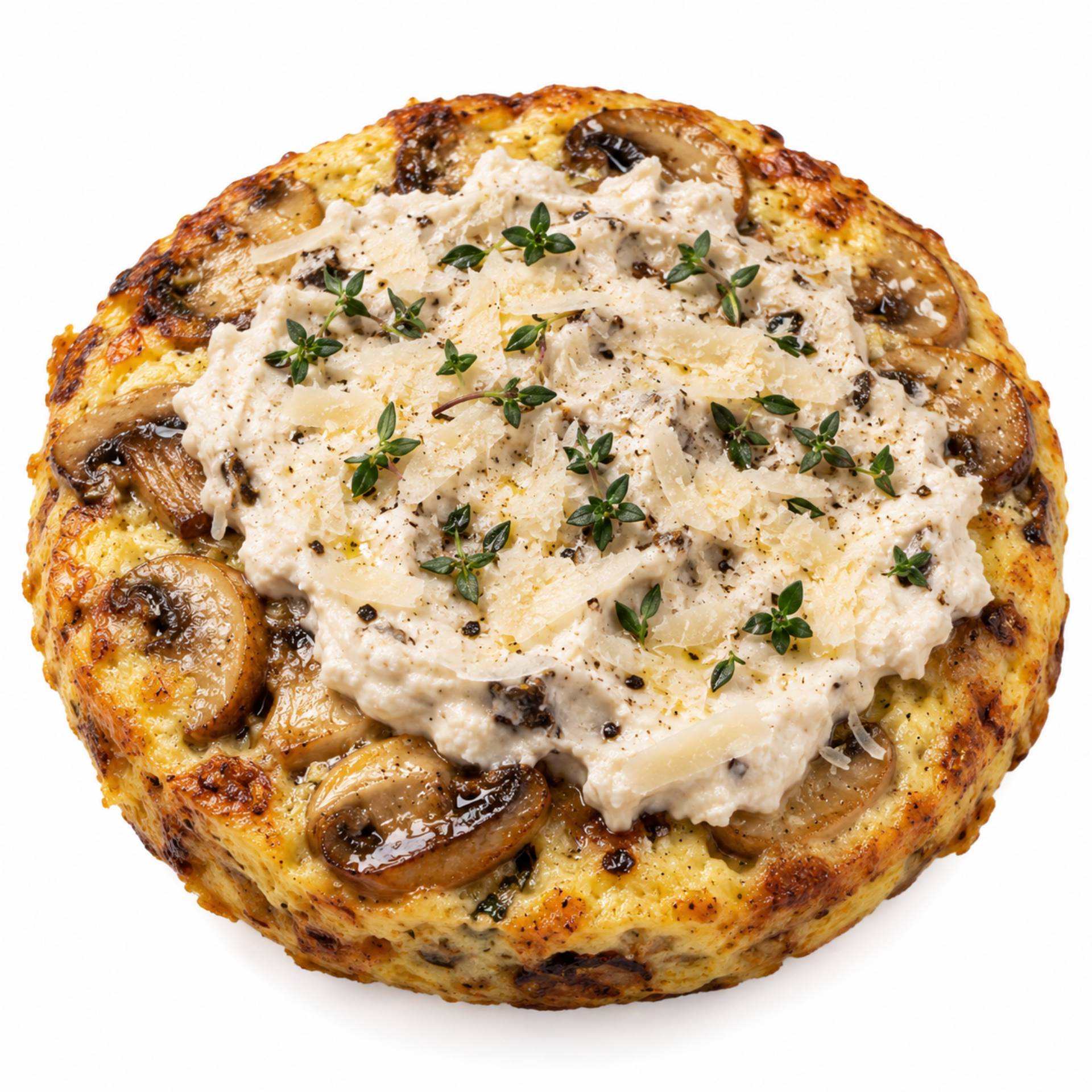 Frittata ai Funghi con Ricotta al Tartufo e Porcini