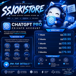 CHATGPT PRO | 100% PRIVATE ACCOUNT | NO SHARING | FULL ACCESS 