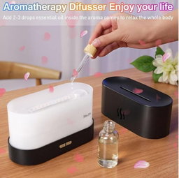 Mythco Flame Aromatherapy Humidifier, USB Ultrasonic Diffuser 180ml