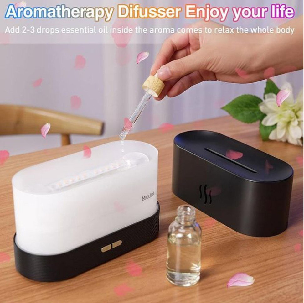 Mythco Flame Aromatherapy Humidifier, USB Ultrasonic Diffuser 180ml_3