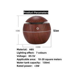 Mateamoda Mateamoda Air Humidifier Aromatic Diffuser Moisturizer Aromatherapy Machine With 7 LED Lights