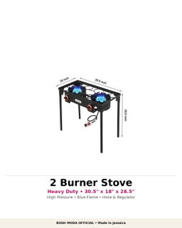 2 Burner High Pressure Gas Stove
