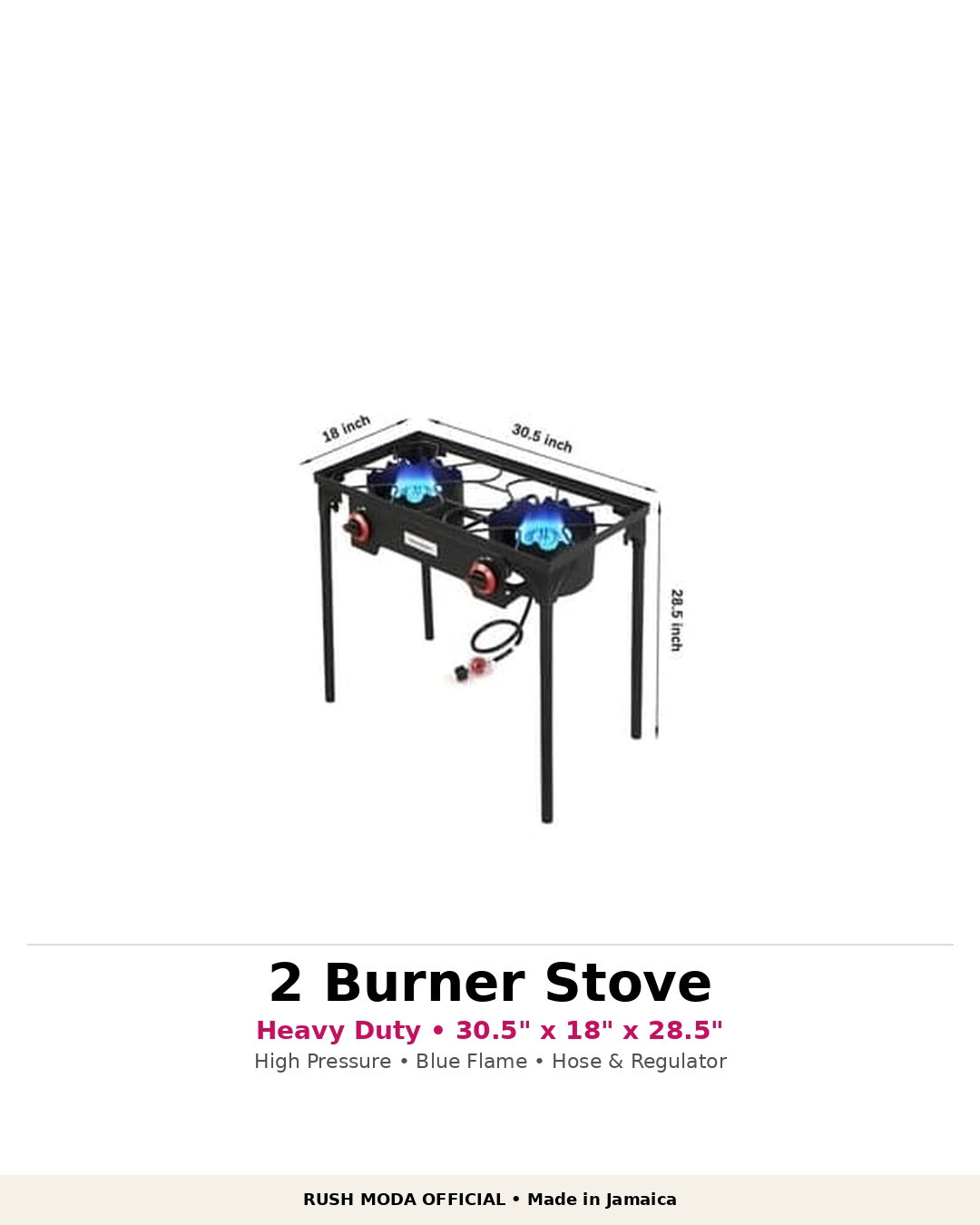 2 Burner High Pressure Gas Stove