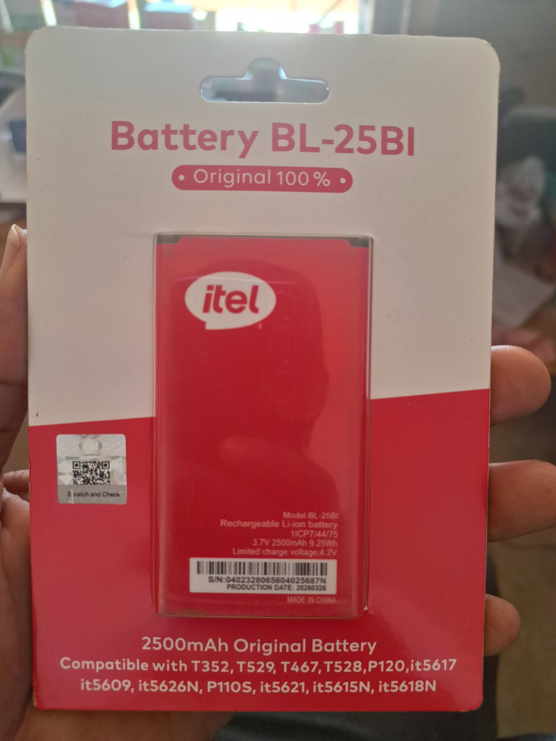 Genuine Itel BL-25BI (100%)