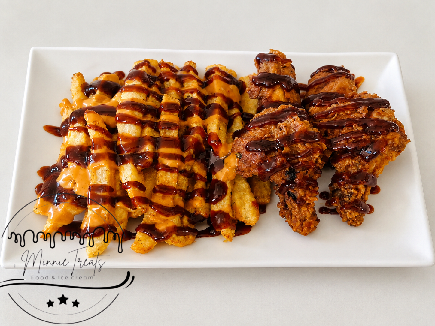 Fries and wings
