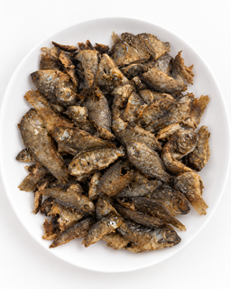 Fried baby tilapia 