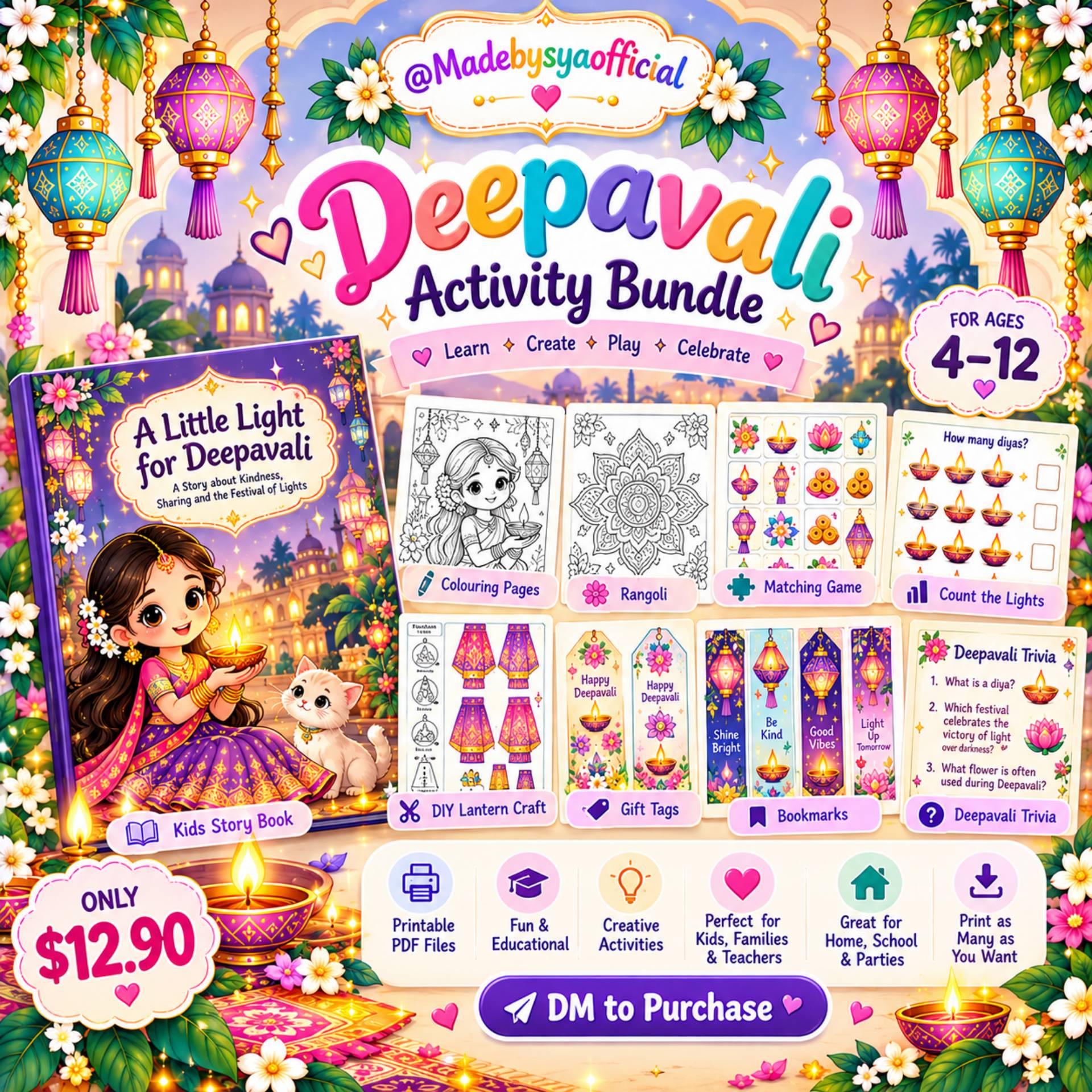 Digital Deepavali Activity Bundle Package