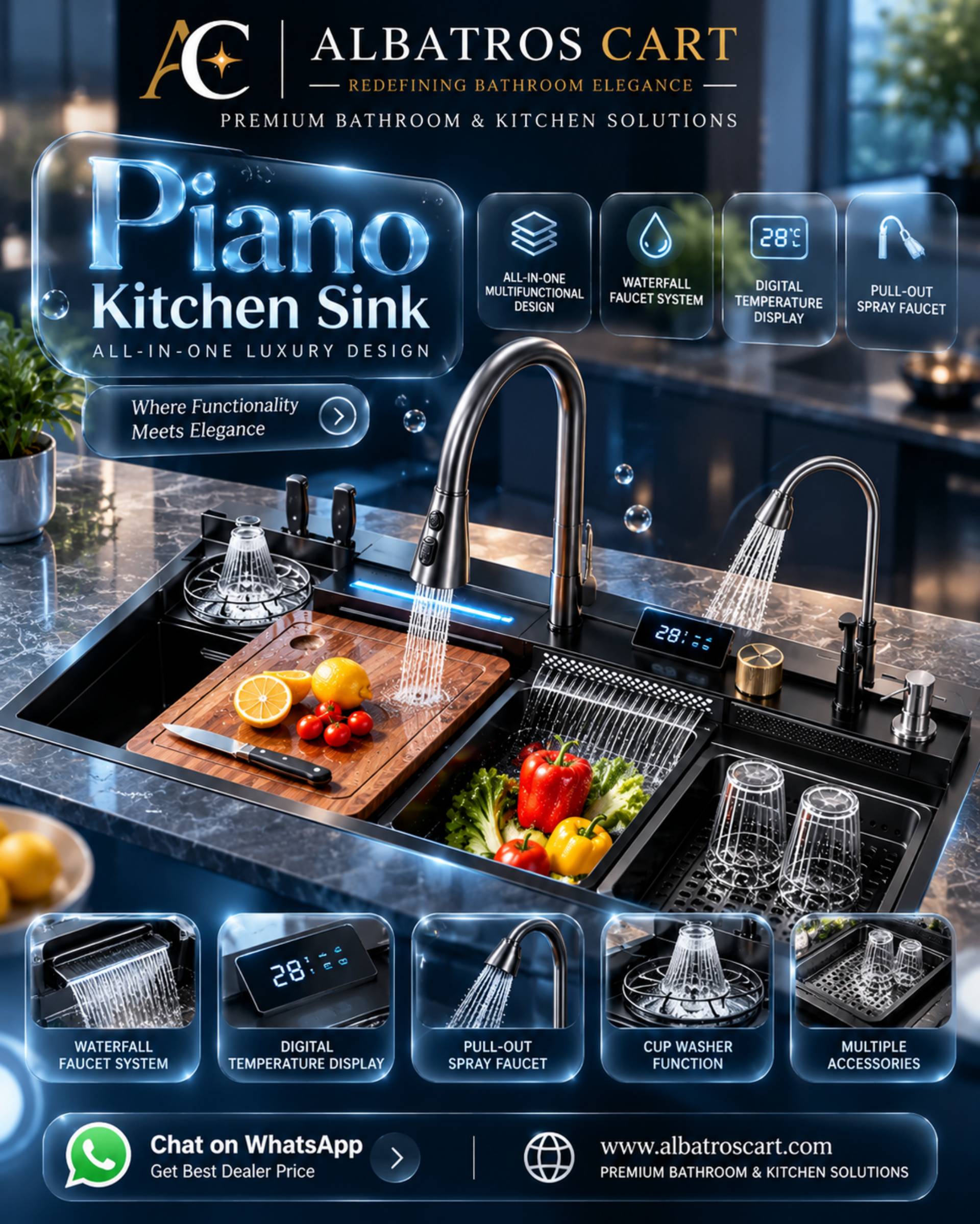 Piano Kitchen Sink