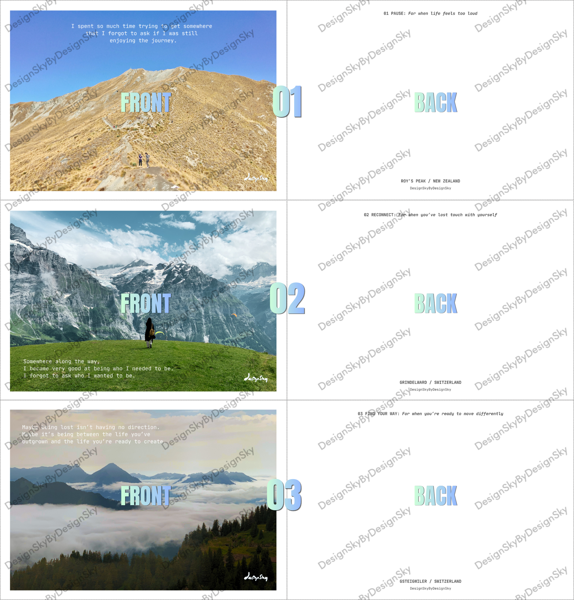 Postcards - Along the Way Series (Landscape)