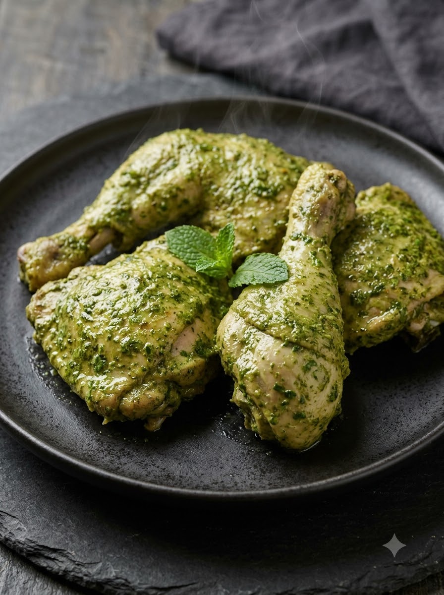 PAHADI PUDINA HALF CHICKEN STEAM