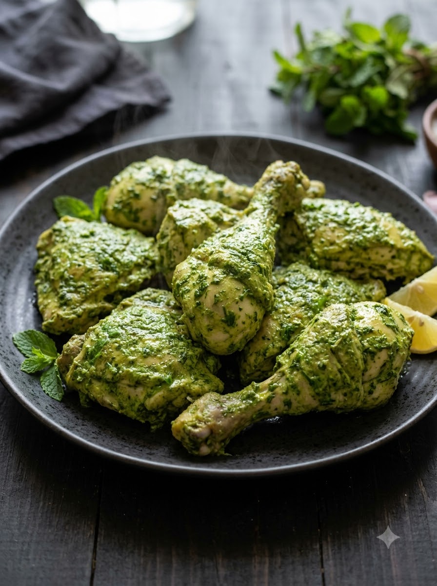 PAHADI PUDINA FULL CHICKEN STEAM