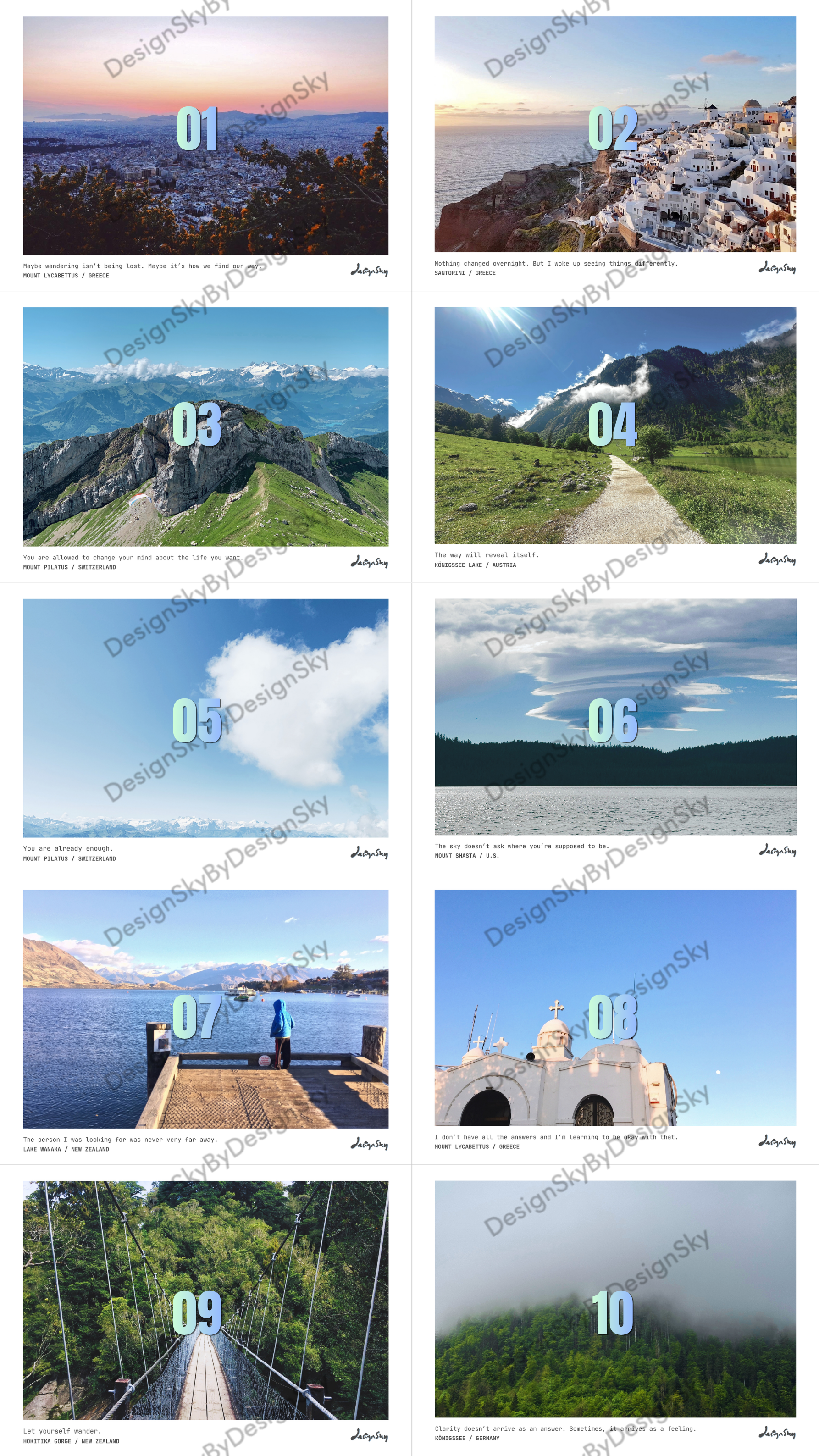 7" Photo Prints - Along the Way Series (Landscape)