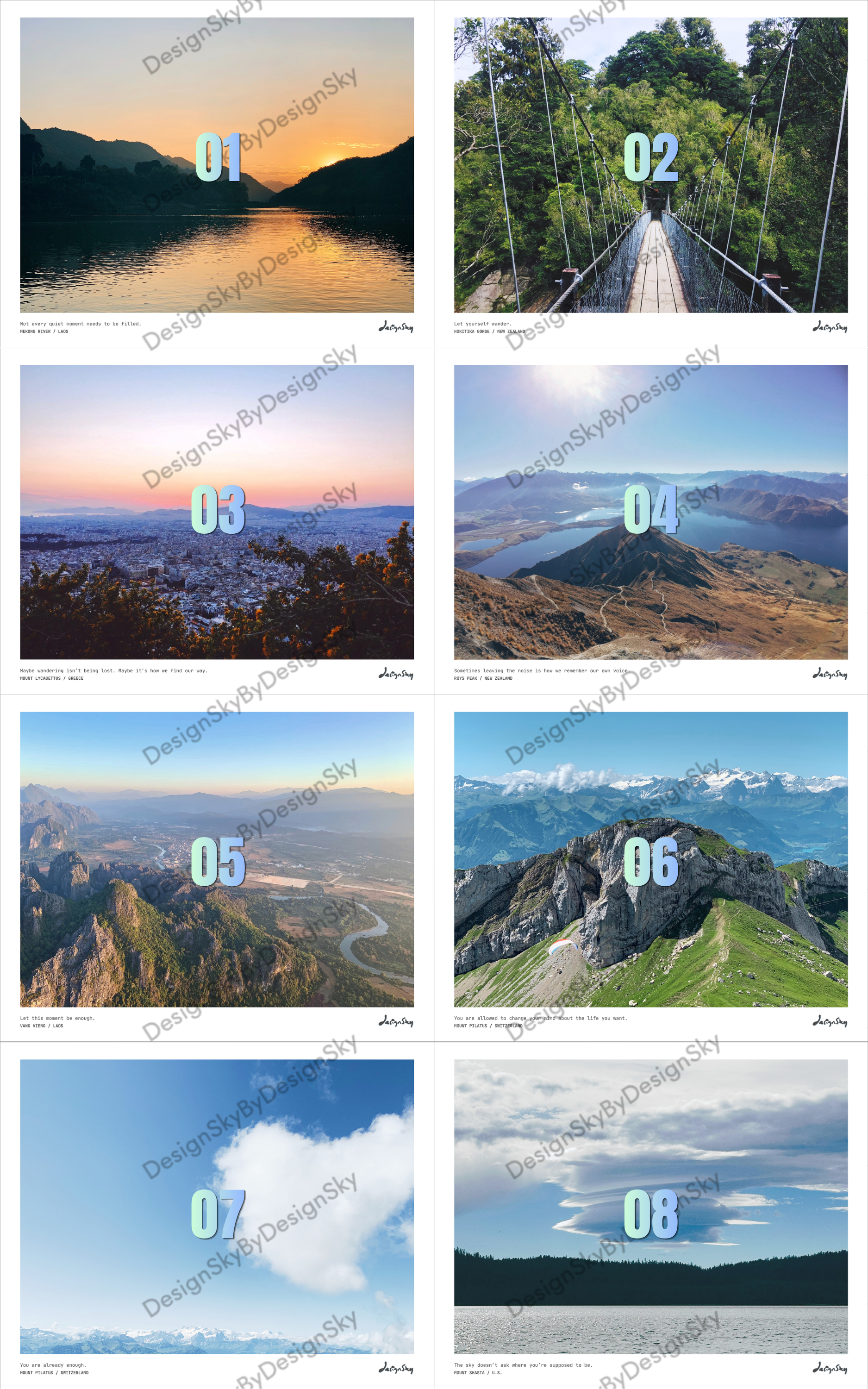 10" Photo Prints - Along the Way Series (Landscape)