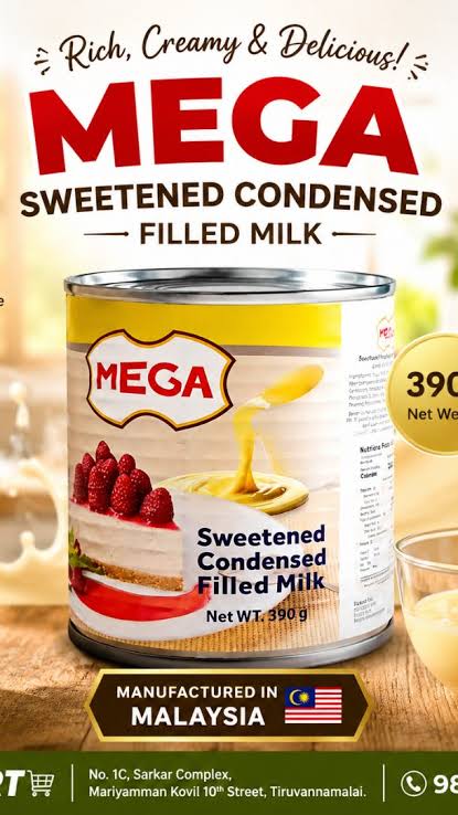 Mega condensed milk 390g