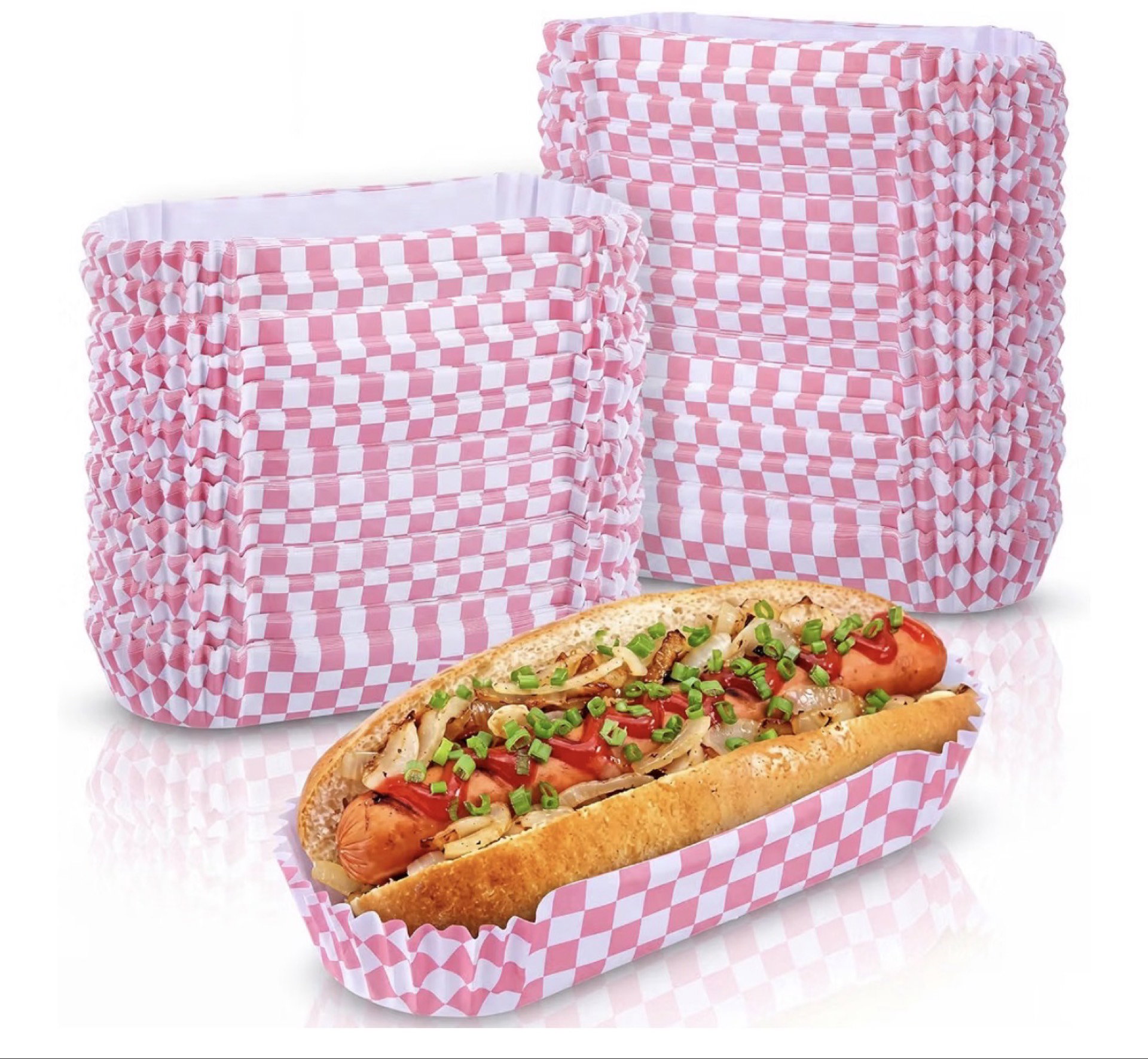 Hot dog trays (100 pcs).