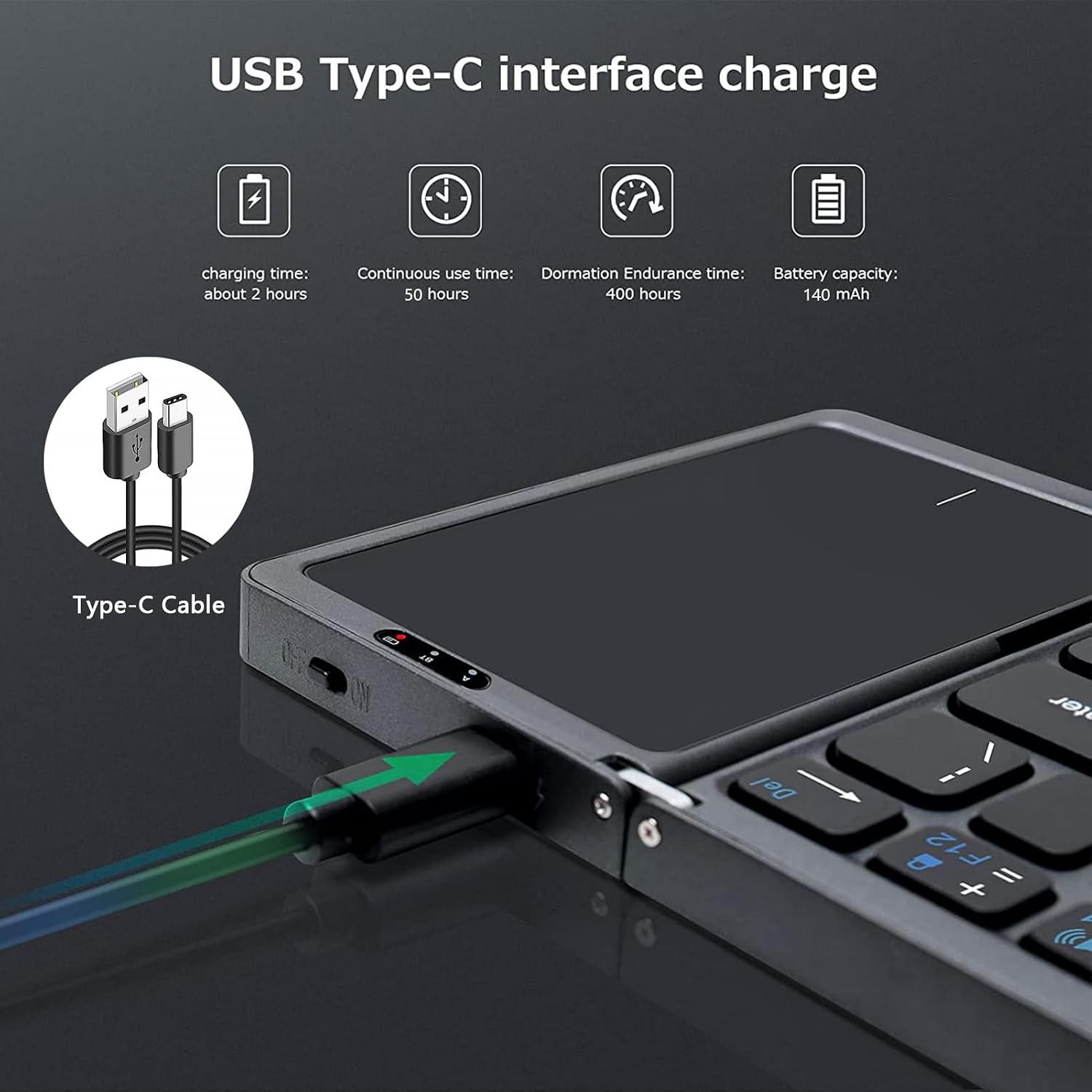 Generique Clavier bluetooth (avec touchpad) B033_3