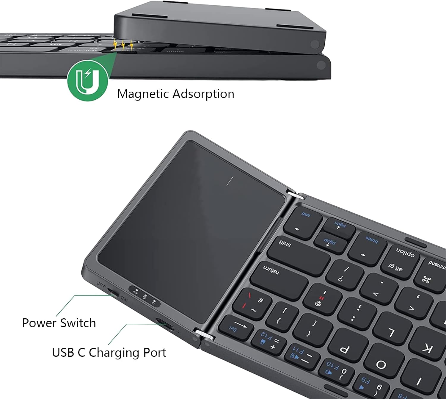Generique Clavier bluetooth (avec touchpad) B033_2