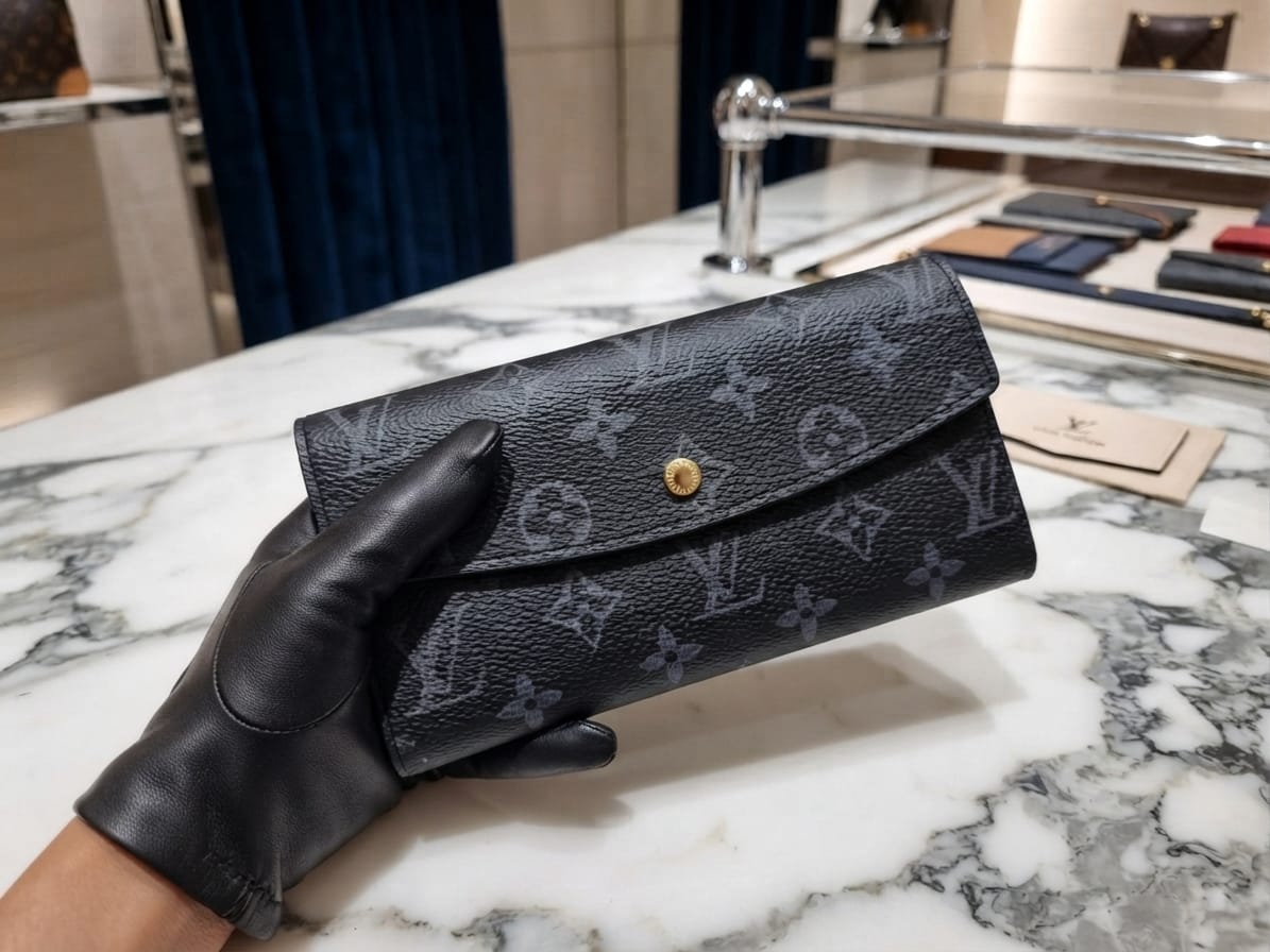 Lv wallet black monogram