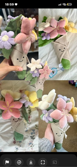 jellycat - flower bouquet
