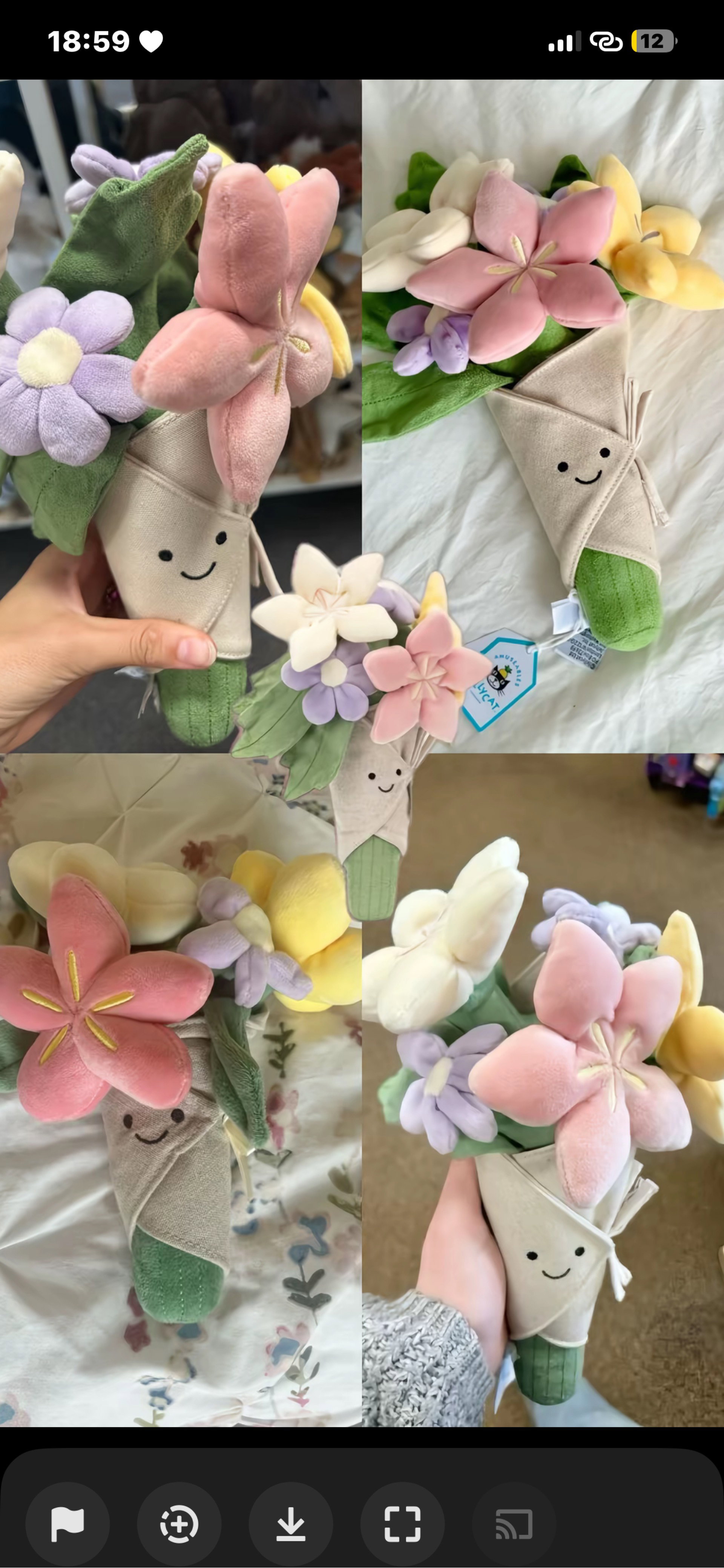 jellycat - flower bouquet