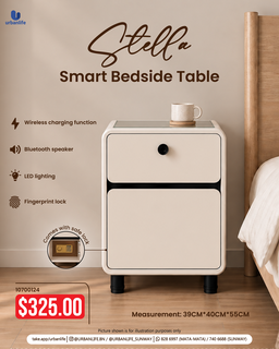 10700124 -  STELLA MODERN BEDSIDE TABLE