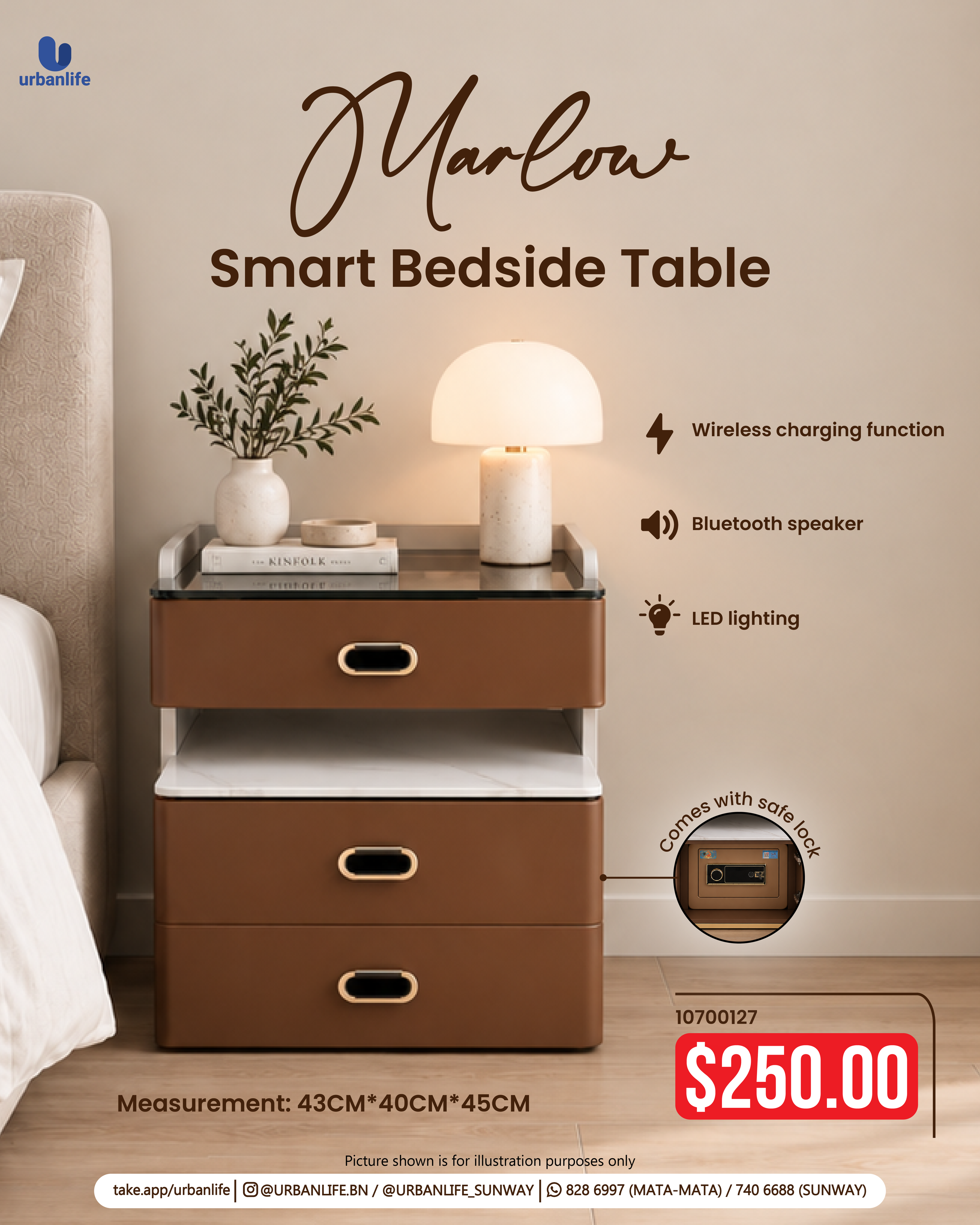 10700127 - SMART SIDE TABLE