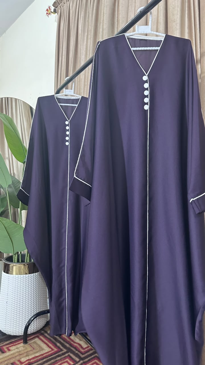 abaya with fee hijab