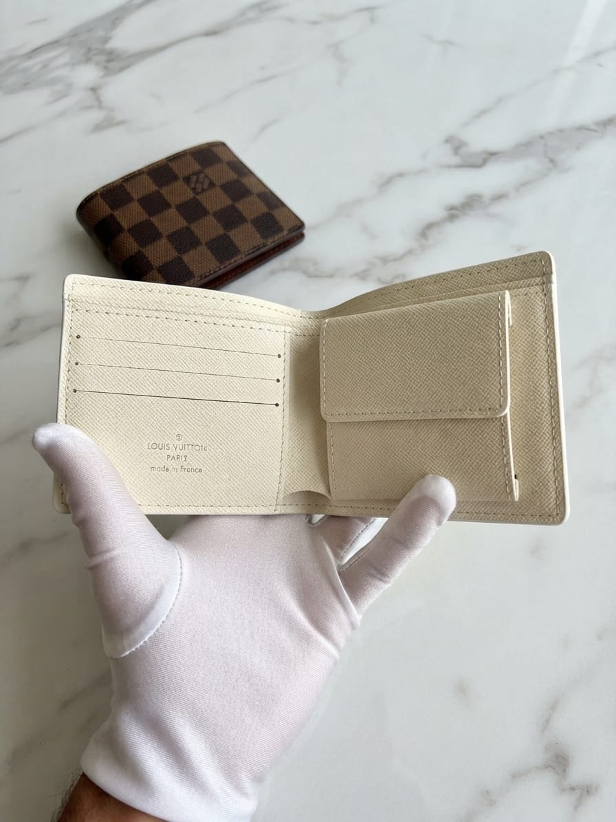 Lv white wallet _1