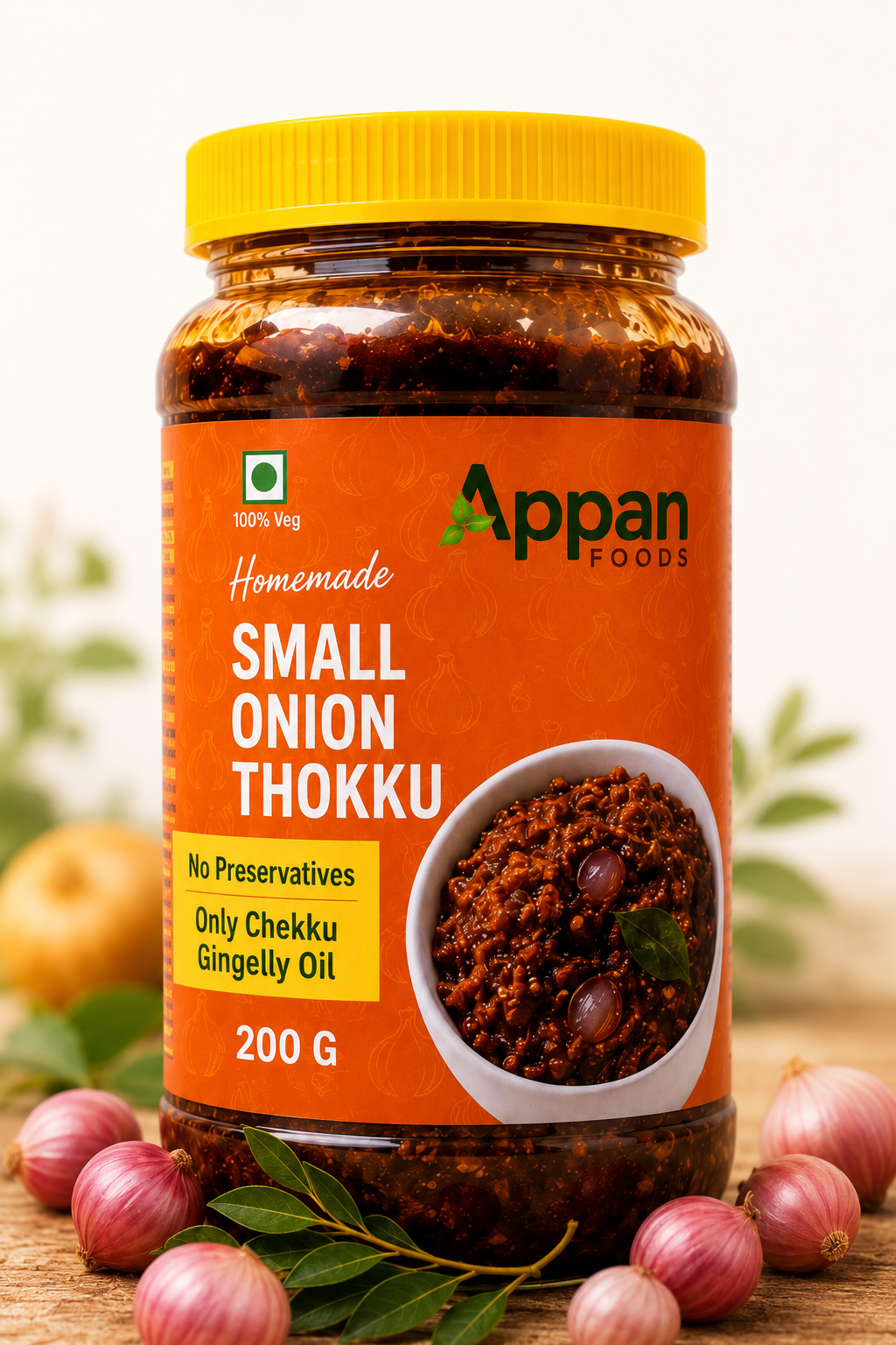 Homemade Small Onion Thokku 200g | Traditional Shallot Thokku | No Preservatives