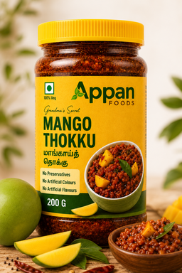 Homemade Mango Thokku 200g | Chekku Gingelly Oil Only - No Preservatives