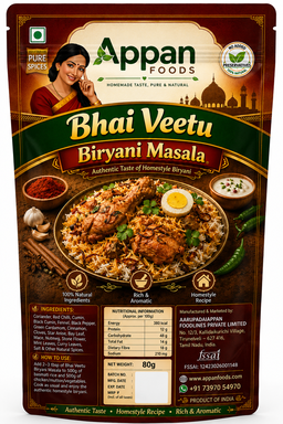 Bhai Veetu Biryani Masala 80g | Traditional Biryani Masala | Rich & Aromatic
