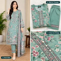 Ladies 2-Piece Lawn Suit