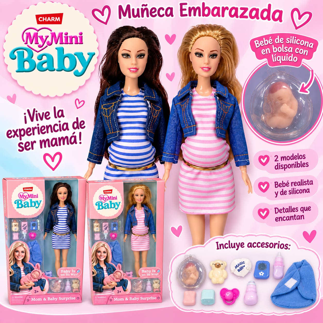 My Mini Baby - Muñeca Embarazada 