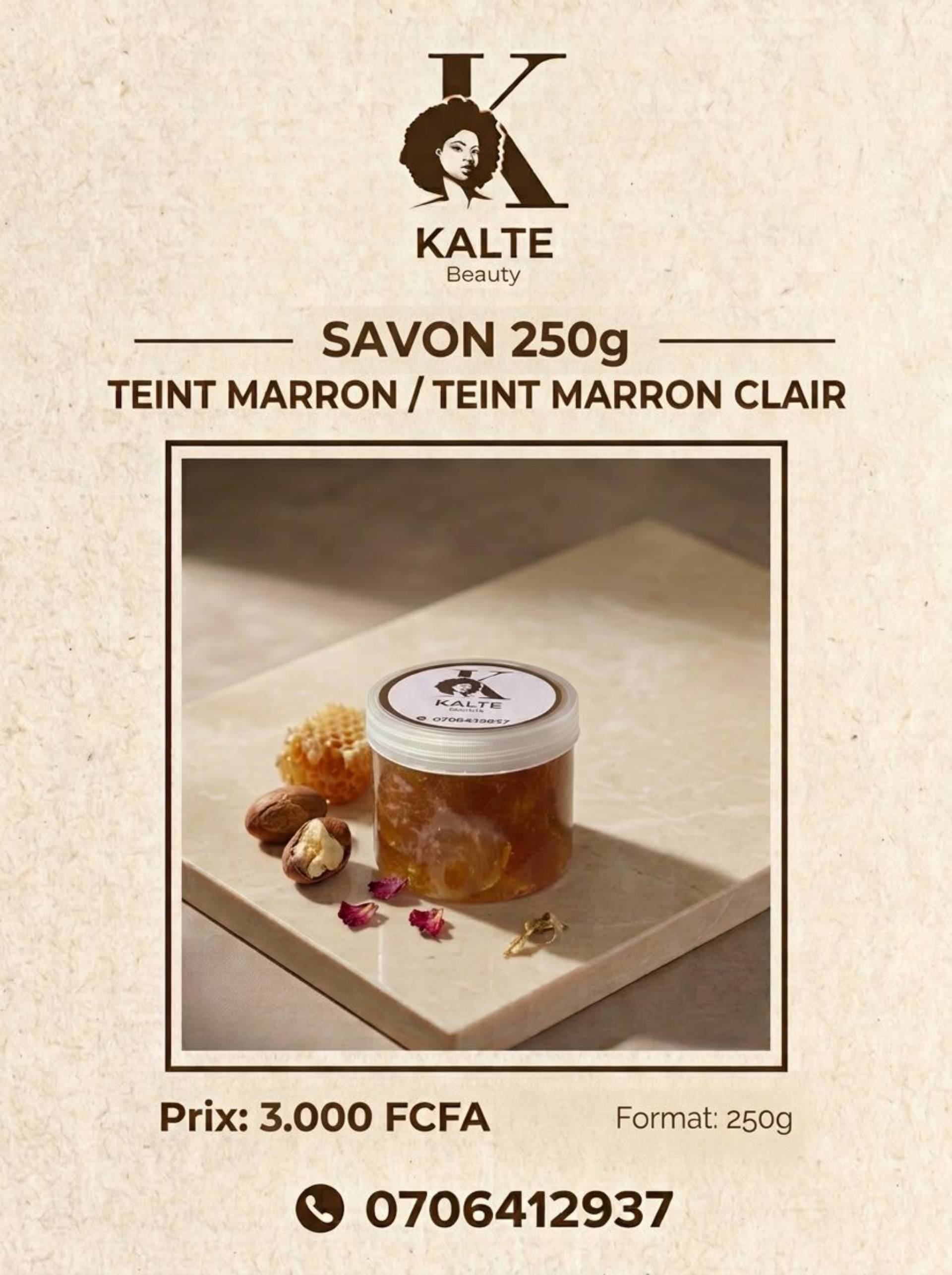 Savon teint marron clair 250g
